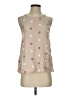Mine 100% Rayon Tan Sleeveless Blouse Size S - photo 1