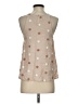 Mine 100% Rayon Tan Sleeveless Blouse Size S - photo 2