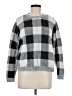Alya Checkered-gingham Gray Pullover Sweater Size M - photo 1