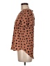 41Hawthorn Polka Dots Brown Short Sleeve Blouse Size M - photo 5