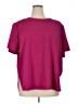 Impressions 100% Polyester Pink Short Sleeve Top Size 1X - photo 1