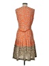 Ellen Tracy Paisley Orange Casual Dress Size 10 - photo 2