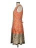 Ellen Tracy Paisley Orange Casual Dress Size 10 - photo 5
