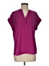 Cynthia Steffe 100% Polyester Purple Short Sleeve Blouse Size S - photo 1