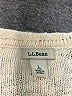 L.L.Bean 100% Cotton Solid Ivory Pullover Sweater Size L - photo 7