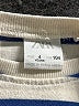 Zara Stripes Ivory 3/4 Sleeve T-Shirt Size 4 - photo 3