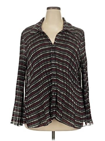 Lane Bryant Outlet Long Sleeve Blouse (view 1)