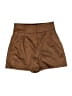 Express Solid Brown Shorts Size 00 - photo 1