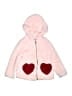 Old Navy 100% Polyester Hearts Pink Coat Size 5T - photo 1