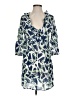 Mud Pie 100% Cotton Print Blue Casual Dress Size S - photo 1