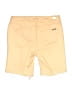Seven7 Solid Yellow Shorts Size 4 - photo 2