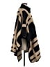 Anne Klein Stripes Black Poncho Size M - photo 4