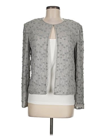 Adrianna Papell Silk Blazer (view 1)