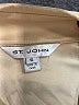St. John Metallic Tan Long Sleeve Blouse Size 10 - photo 6