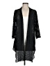 Travelers by Chico's 100% Polyester Black Kimono Size Med (1) - photo 1