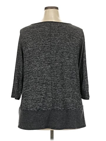 Lane Bryant 3/4 Sleeve T-Shirt (view 2)