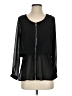 NY Collection 100% Polyester Black Long Sleeve Blouse Size XS - photo 1
