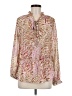 Bellatrix 100% Polyester Pink Long Sleeve Blouse Size M - photo 1