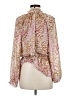 Bellatrix 100% Polyester Pink Long Sleeve Blouse Size M - photo 2