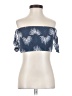 Lulus 100% Rayon Blue Short Sleeve Blouse Size XS - photo 1