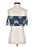 Lulus 100% Rayon Blue Short Sleeve Blouse Size XS - photo 2