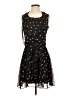 THML 100% Polyester Polka Dots Black Cocktail Dress Size S - photo 1