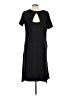 Cuddl Duds Solid Black Casual Dress Size L - photo 2