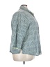 Foxcroft 100% Cotton Tweed Teal 3/4 Sleeve Button-Down Shirt Size 24W - photo 4