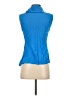 Fei Blue Sleeveless Button-Down Shirt Size 2 - photo 2