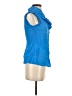 Fei Blue Sleeveless Button-Down Shirt Size 2 - photo 4
