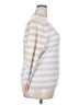 Pure Collection 100% Cashmere Stripes Silver Cashmere Pullover Sweater Size 18 - photo 4