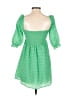 Beginning Boutique 100% Polyester Checkered-gingham Green Casual Dress Size 4 - photo 2