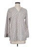 Max Mara Stripes Gray Long Sleeve Blouse Size L (estimated) - photo 1