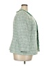 Kasper 100% Polyester Tweed Green Blazer Size 20 - photo 4