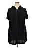Basic Editions 100% Polyester Black Zip Up Hoodie Size 2X - photo 1