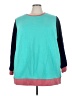 Lands' End Color Block Teal Sweatshirt Size 3X - photo 1