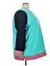 Lands' End Color Block Teal Sweatshirt Size 3X - photo 4