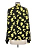 David Lerner 100% Polyester Print Yellow Long Sleeve Blouse Size M - photo 2