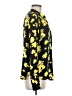 David Lerner 100% Polyester Print Yellow Long Sleeve Blouse Size M - photo 4