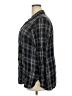Old Navy 100% Rayon Plaid Black Long Sleeve Button-Down Shirt Size XXL - photo 5