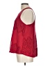 Alya 100% Nylon Red Sleeveless Blouse Size L - photo 5
