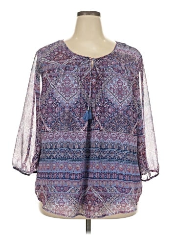 St. John's Bay 3/4 Sleeve Blouse (view 1)