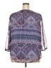 St. John's Bay 100% Polyester Purple 3/4 Sleeve Blouse Size 2X - photo 2