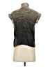 Max Mara Metallic Gray Sleeveless Button-Down Shirt Size 2 - photo 2