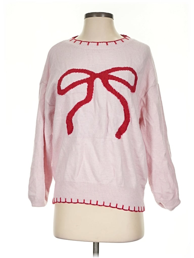 Pre-owned Cupshe Pullover Sweater In Pink