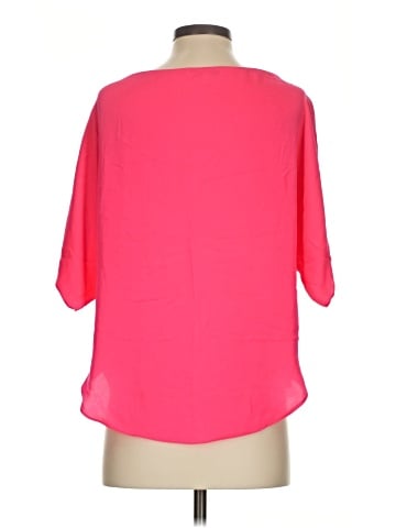 Milly Short Sleeve Silk Top (view 2)
