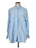 Unbranded 100% Polyester Blue Long Sleeve Blouse Size M - photo 1
