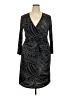 Robbie Bee Graphic Black Cocktail Dress Size 18 - photo 1