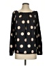 Assorted Brands Polka Dots Black Long Sleeve Blouse Size 2 - photo 1