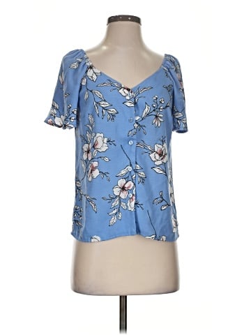 Iz Byer Short Sleeve Blouse (view 1)